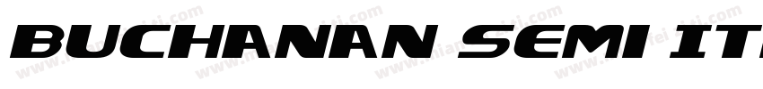Buchanan Semi Italic Semi Italic字体转换